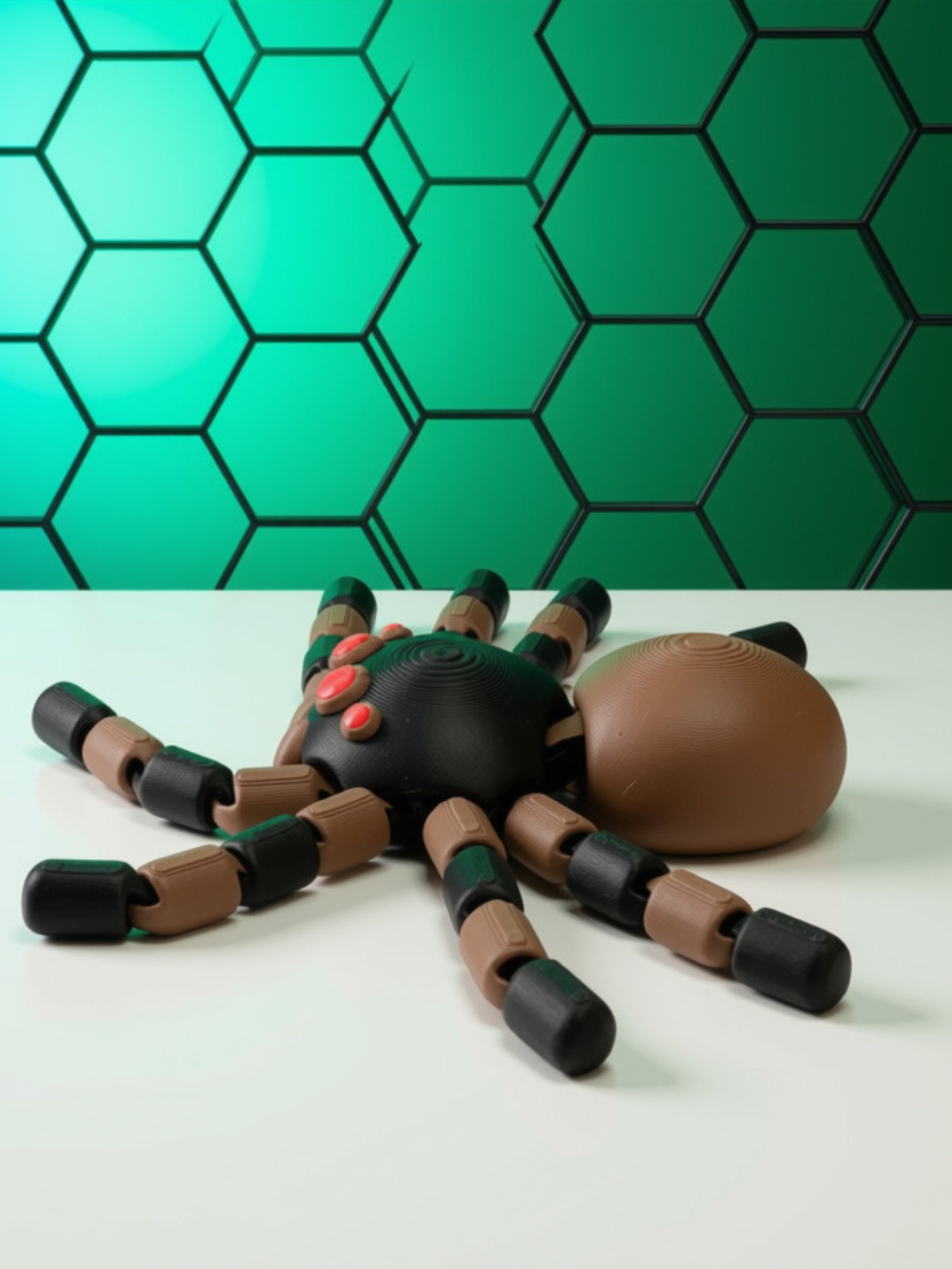 Aranha Articulada Flexível 3D — ambiente