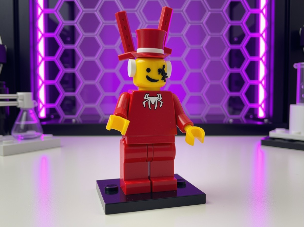 Sammy Admin Brainrot — Boneco Roblox 3D — ambiente