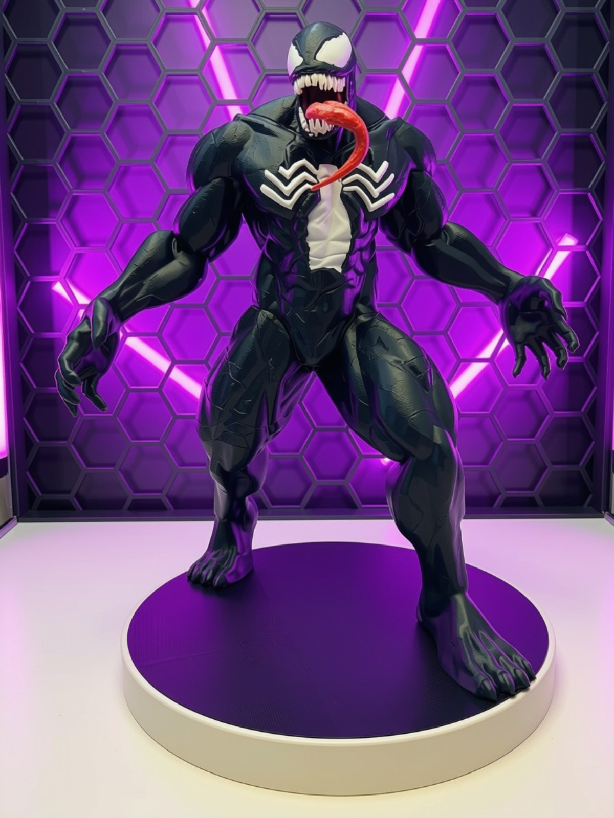 Venom — Estátua 3D Marvel — ambiente
