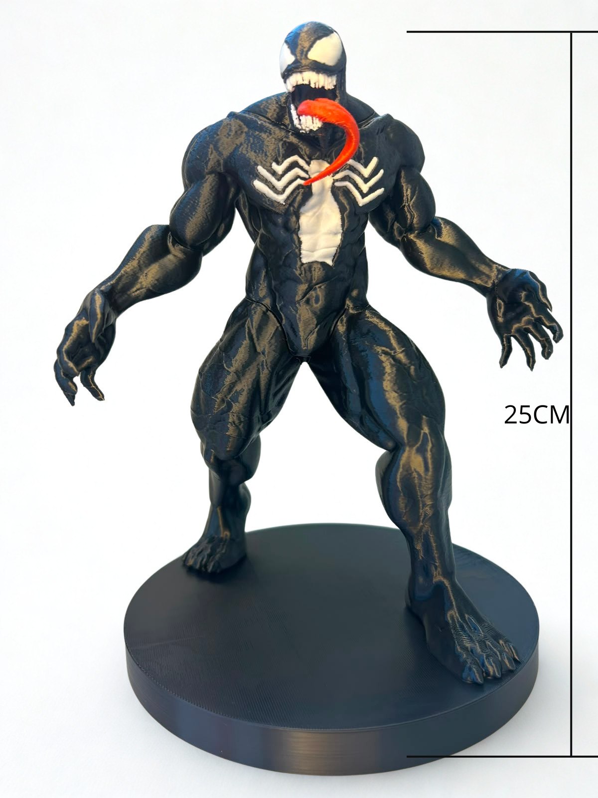 Venom — Estátua 3D Marvel — dimensões