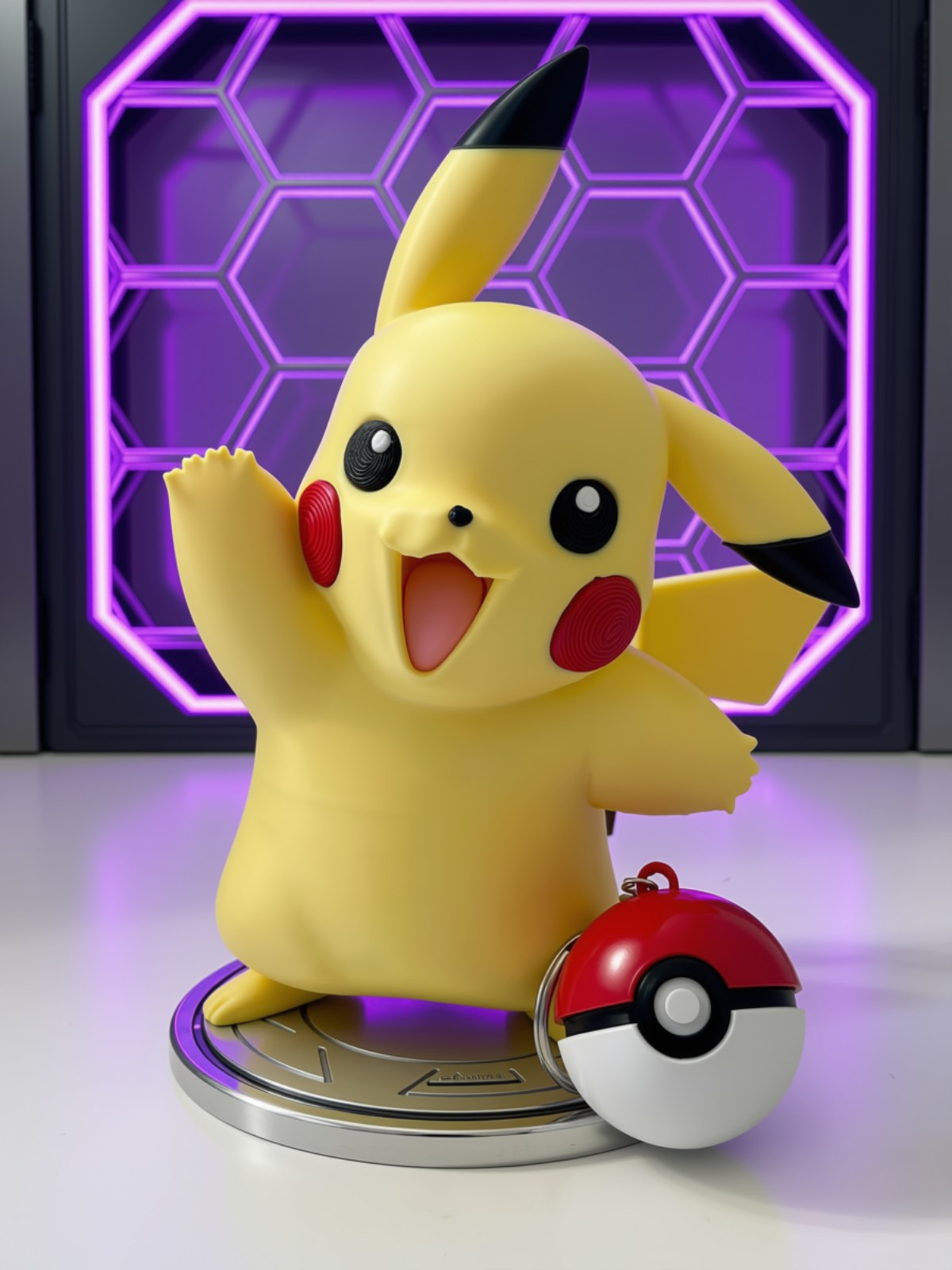 Pikachu — Estátua 3D Pokémon — ambiente