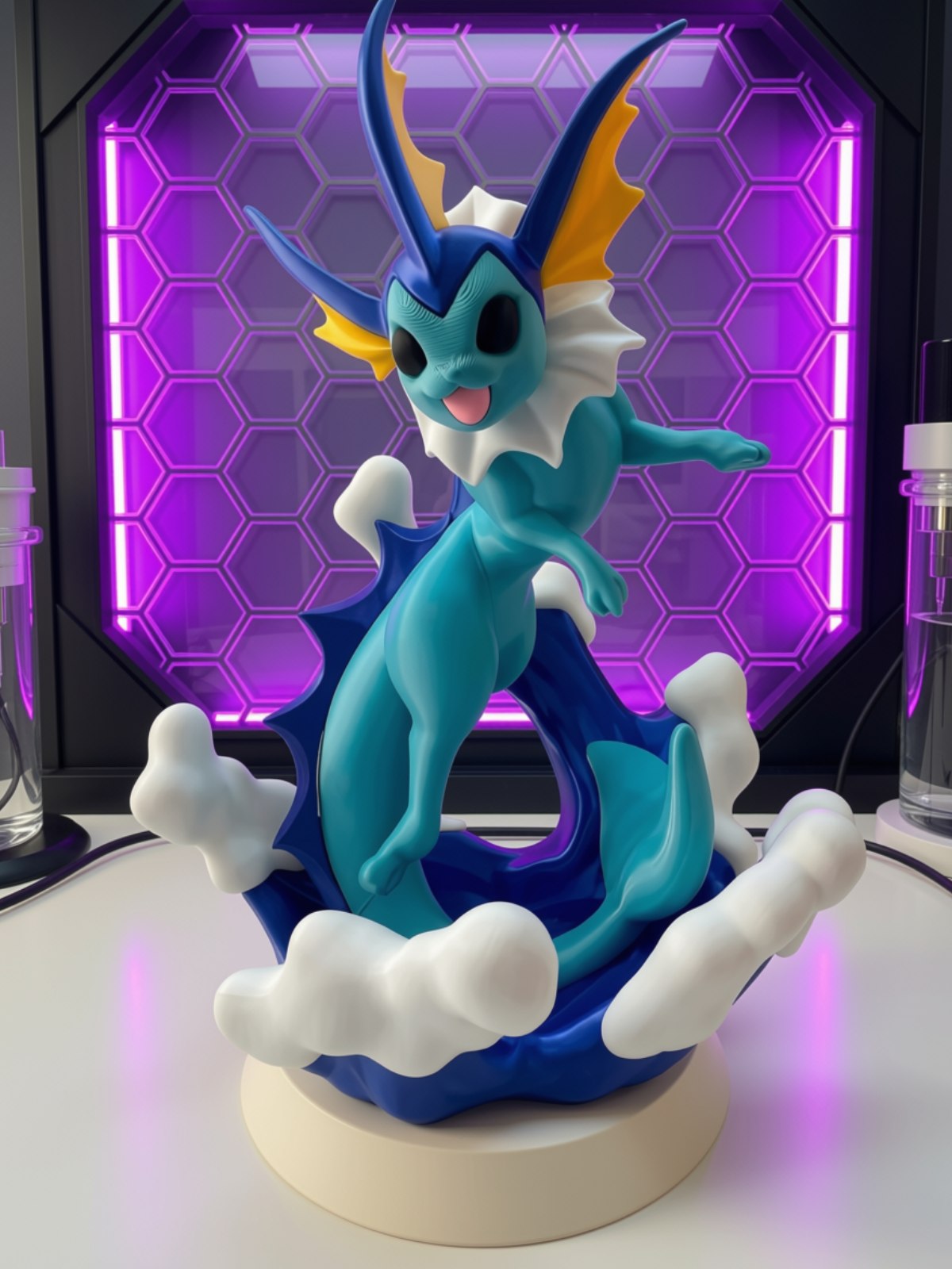 Vaporeon — Estátua 3D Pokémon — ambiente