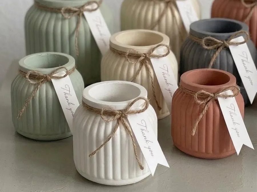 Vaso Canelado Redondo — Minimalismo com Charme