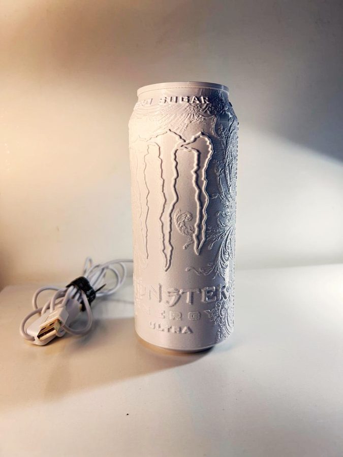 Luminária Monster Energy LED Decorativa