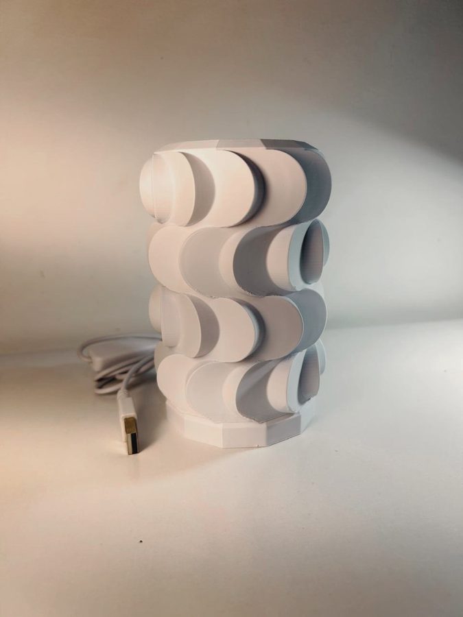 Luminária Ondular 3D