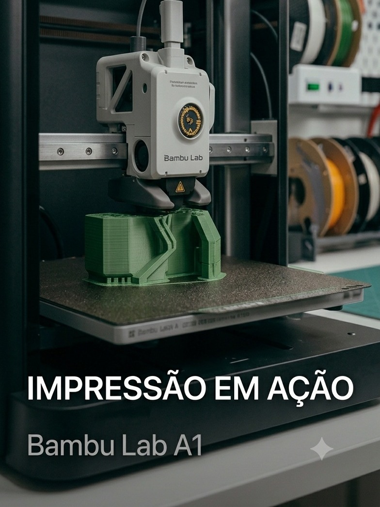 Impressão em Ação — Bambu Lab A1
